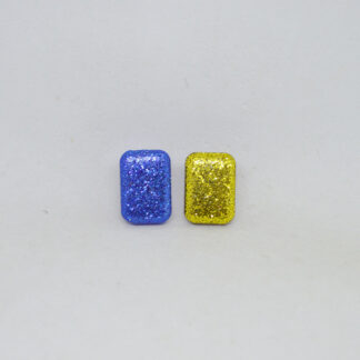 Mini Coco trocado glitter azul e amarelo