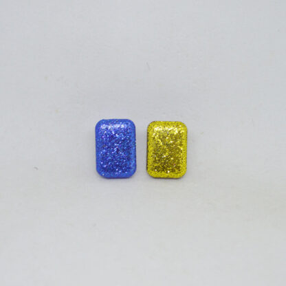 Mini Coco trocado glitter azul e amarelo